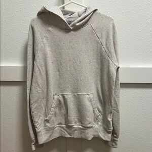 Athleta Kids Light Gray Speckled Hoodie